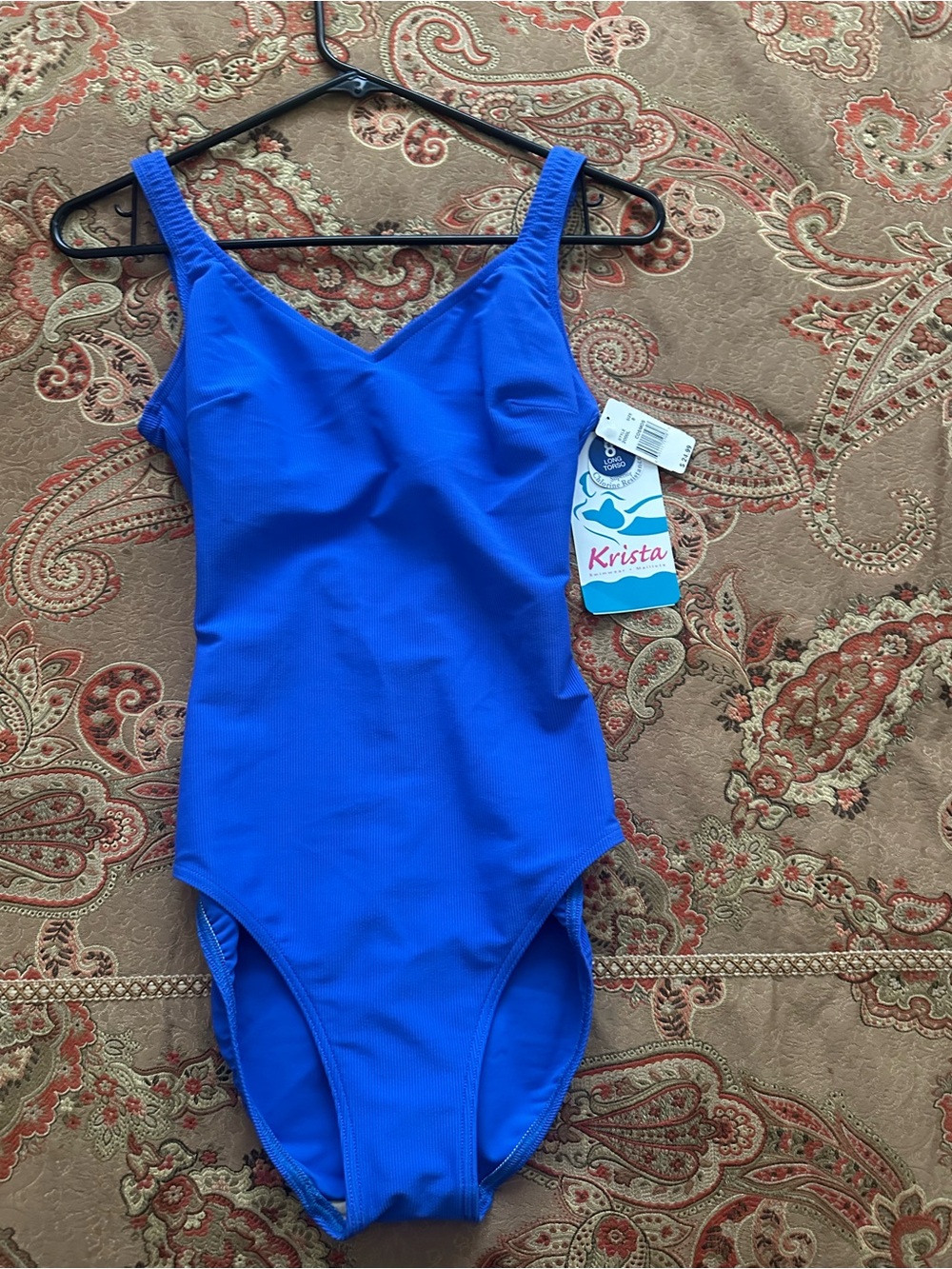 Women’s One-Piece Swimsuit in Bright Blue